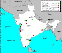 Karte von Indiens Atomanlagen