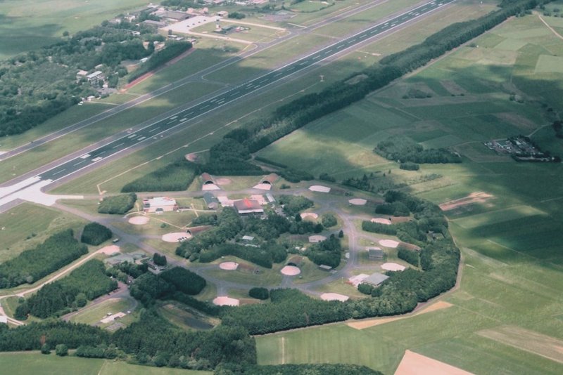 Luftbild vom Fliegerhorst Büchel, Rheinland-Pfalz